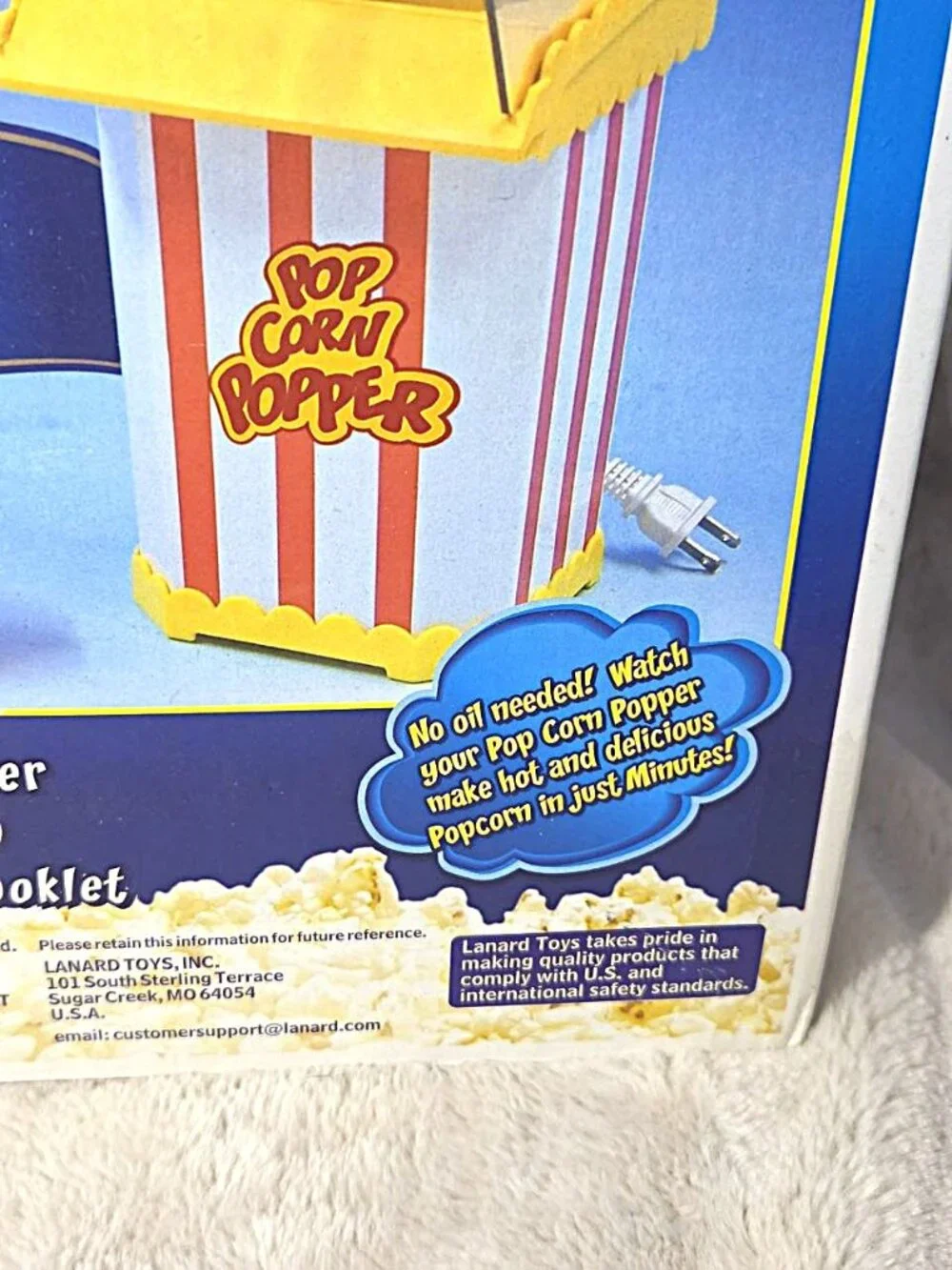 Lanard Toys TastyBites Hot Air Popcorn Popper 2003 New in Box